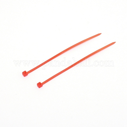 プラスチックケーブルタイ  タイラップ  ジップタイ  ファイヤーブリック  100x4.5x3.5mm  100個/袋&nbsp;KY-CJC0004-01C-1