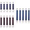 Iron Internal Flex Frames, Flex Spring Clip for Purse, Blue, 30pcs/set