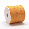Polyester Threads, Chinese Knotting Cord, Orange, 0.8mm, about 131.23~142.16 yards(120~130m)/roll