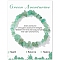 Natural Green Aventurine Chips Beaded Stretch Bracelets, 7-1/2 inch(19cm)