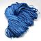 7 Inner Cores Polyester & Spandex Cord Ropes, with Patterns, for Rope Bracelets & Shoe Lace Cord Making, Royal Blue, 4mm, about 109.36 yards(100m)/bundle, 420~500g/bundle