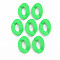 Opaque Spray Painted Acrylic Linking Rings, Fluorescence, Quick Link Connectors, for Curb Chains Making, Unwelded, Twist, Spring Green, 29x20.5x6mm, Inner Diameter: 8x16mm