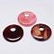Natural Gemstone Pendants, Flat Round, 48~50x8~12mm, Hole: 9~13mm