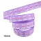 Easter Theme Polyester Grosgrain Ribbons, Printed Rabbit Pattern, Lilac, 5/8 inch(16mm), 10 yards/roll