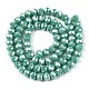 Electroplate Glass Beads Strands&nbsp;EGLA-A044-P6mm-B31-3