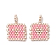 2Pcs Handmade MIYUKI Round Rocailles Seed Loom Pattern&nbsp;PALLOY-MZ00186-03-1
