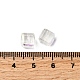 電気メッキガラスビーズ  キューブ  多面カット  半分メッキ  クリアAB  7x7x7mm  穴：1.6mm&nbsp;EGLA-G040-01A-AB01-4