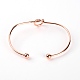 Iron Cuff Bangles&nbsp;BJEW-WH0011-09-2