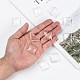 透明なガラスの正方形カボション  透明  25x25x6mm&nbsp;GGLA-A001-25mm-7