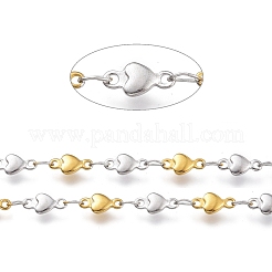 304 Stainless Steel Heart Link Chains&nbsp;CHS-M003-11