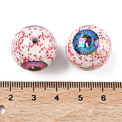 Printing & UV Plating Opaque Acrylic Beads&nbsp;OACR-Z035-07