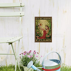 Vintage Metal Tin Sign&nbsp;AJEW-WH0189-026