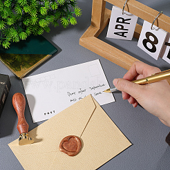 Raw(Unplated) Wax Seal Brass Blank Stamp&nbsp;AJEW-CP0007-44B