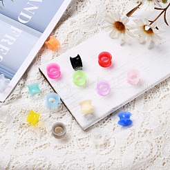 32Pcs 16 Colors Silicone Thin Ear Gauges Flesh Tunnels Plugs&nbsp;FIND-YW0001-17C