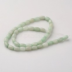 天然石翡翠ビーズ連売り  染め  オーバル  アクアマリン  9x6mm  穴：1mm  約41個/連  15.11インチ&nbsp;A-G-D858-20C