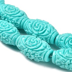 Synthetic Coral Carved Beads&nbsp;CORA-D034-02B