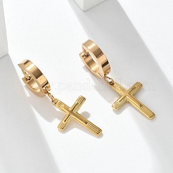 304 Stainless Steel Hoop Earrings&nbsp;EJEW-S253-16G
