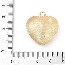 真鍮チャーム  14KGP本金メッキ  ハート  28.5x26x12.5mm  穴：3mm&nbsp;KK-Q049-01B-G