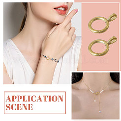 6Pcs Brass Twister Clasps&nbsp;FIND-CA0009-39