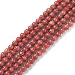Natural Silver Line Jasper Beads Strands&nbsp;G-P451-02C