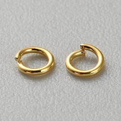真鍮製オープンタイプ丸カン  ブレスレット ネックレス コネクティングリング  DIYジュエリーアクセサリー  18KGP本金メッキ  24ゲージ  3.2x0.5mm  内径：2mm  700個/ 10g&nbsp;FIND-TAC0039-004G-02A