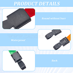 36Pcs Badge Strap Clip Key Chain Connector POM Keychain Clip for Card Holder&nbsp;FIND-CP0003-85