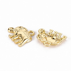 Rack Plating Alloy Pendants Rhinestone Settings&nbsp;PALLOY-N155-95-RS