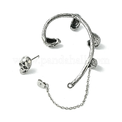 316 Surgical Stainless Steel Cuff Earrings&nbsp;EJEW-E300-15AS-02