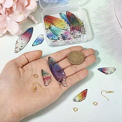 DIY Butterfly Wings Dangle Earring Making Kit&nbsp;DIY-TA0004-45