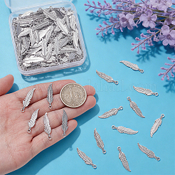 200Pcs Tibetan Style Alloy Pendants&nbsp;FEAT-UN0001-01AS