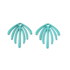 Spray Painted Alloy Pendants&nbsp;PALLOY-Q433-029E-RS
