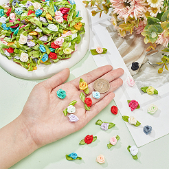 440Pcs 22 Style Polyester Rose Ornaments&nbsp;DIY-NB0008-25