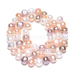 Natural Cultured Freshwater Pearl Beads Strands&nbsp;PEAR-T003-10D