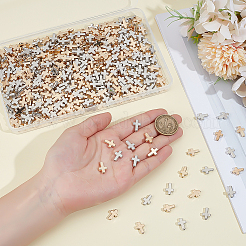 500Pcs 2 Colors CCB Plastic Beads&nbsp;CCB-ME0001-06