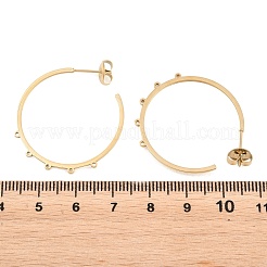 304 Stainless Steel Stud Earring Findings&nbsp;STAS-C182-01B-G