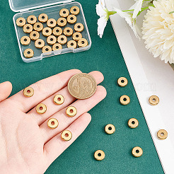 40Pcs Ion Plating(IP) 304 Stainless Steel Spacer Beads&nbsp;STAS-UN0059-33