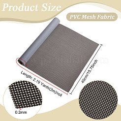 PVCメッシュ生地1枚  ラフト厚紙製郵送用チューブ1個  広告バナー用  ミックスカラー  400x0.2mm  2m / pc&nbsp;FIND-BC0019-80C
