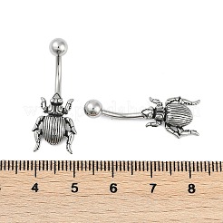 Insect 316 Surgical Stainless Steel Belly Button Rings&nbsp;EJEW-G416-03AS