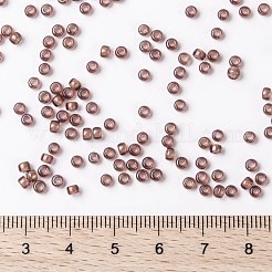 MIYUKIラウンドロカイユビーズ  日本製シードビーズ  8/0  （rr337)裏地付きシナモン光沢  3mm  穴：1.1mm  約19000~20500個/ポンド&nbsp;SEED-G008-RR0337