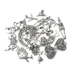 60Pcs 30 Style Tibetan Style Zinc Alloy Charms&nbsp;TIBEP-FS0001-09