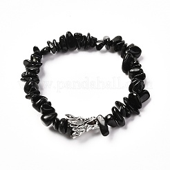 Natural & Synthetic Mixed Gemstone Stretch Bracelet for Men Women&nbsp;BJEW-JB06706