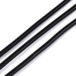 伸縮性のあるクリスタルコード  DIYのジュエリーには  ラウンド  ブラック  1.5mm  約16.40ヤード（15m）/ロール&nbsp;EW-N007-01E-03