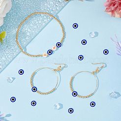 400Pcs Evil Eye Resin Beads&nbsp;RESI-DC0001-22
