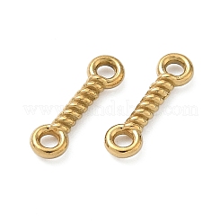 304 Stainless Steel Twisted Rope Links Connector Charms&nbsp;STAS-D211-09G