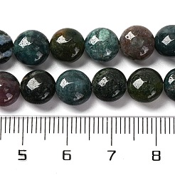 天然石インディアン瑪瑙ビーズ連売り  フラットラウンド  7.5~8x4.5~5mm  穴：1.2mm  約50~51個/連  14.57~15.35インチ（37~39cm）&nbsp;G-T047-A02-02