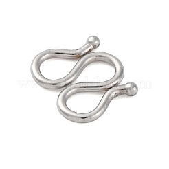 304ステンレススチールSフック留め具  メートルの留め金  ステンレス鋼色  7x8x1.5mm&nbsp;STAS-R157-01P-02
