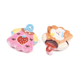 Printed Opaque Acrylic Beads&nbsp;MACR-B838-05