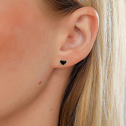 Heart 201 Stainless Steel Stud Earring&nbsp;NR5432-01