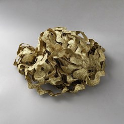 ウェーブベンディングフリンジトリムポリエステルリボン  衣類縫製用花作り用  結婚式の装飾  ダークカーキ  1インチ（25mm）&nbsp;SRIB-WH0011-325