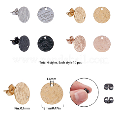 304 Stainless Steel Stud Earring Findings&nbsp;STAS-SC0001-57